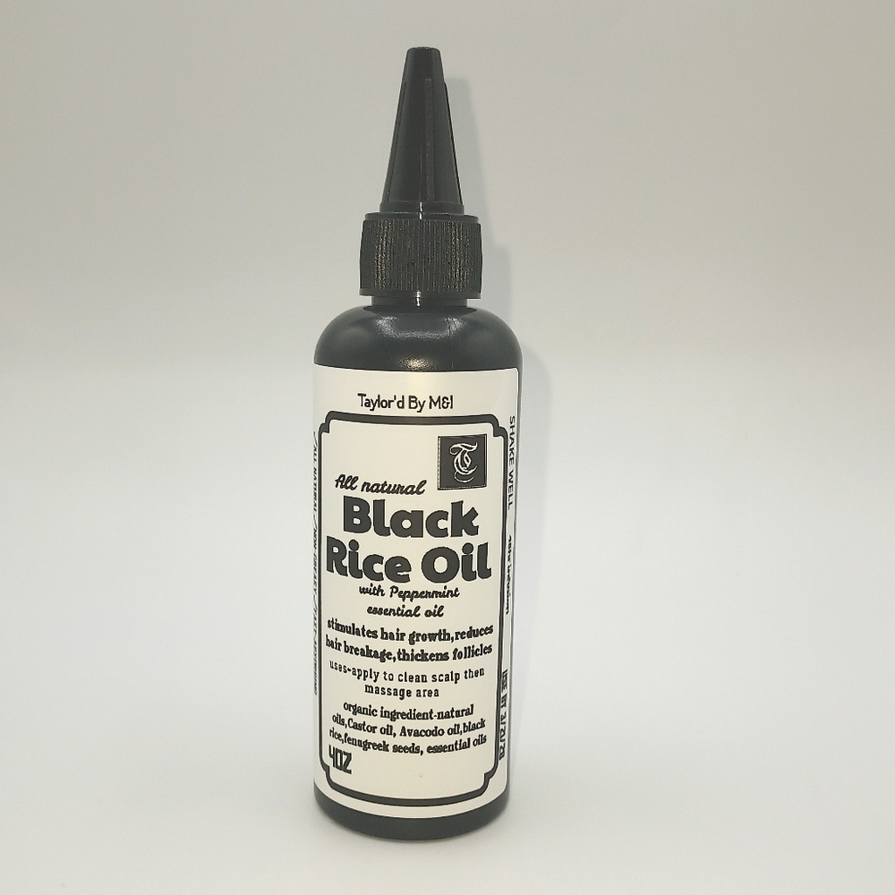 Veganic Black Rice Oil With Peppermint